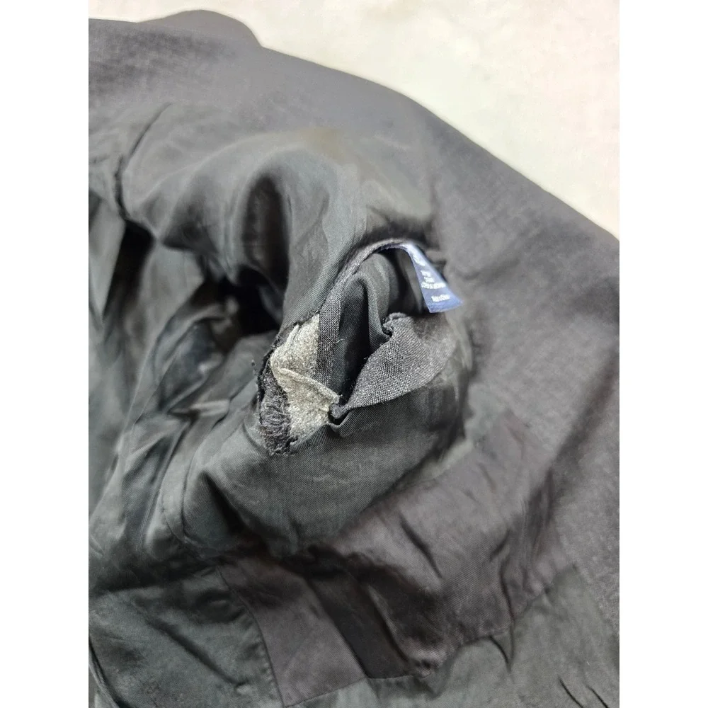J.Crew Blazer Men 40R Charcoal Gray Wool Blend Two Button Sport Coat Suit Jacket